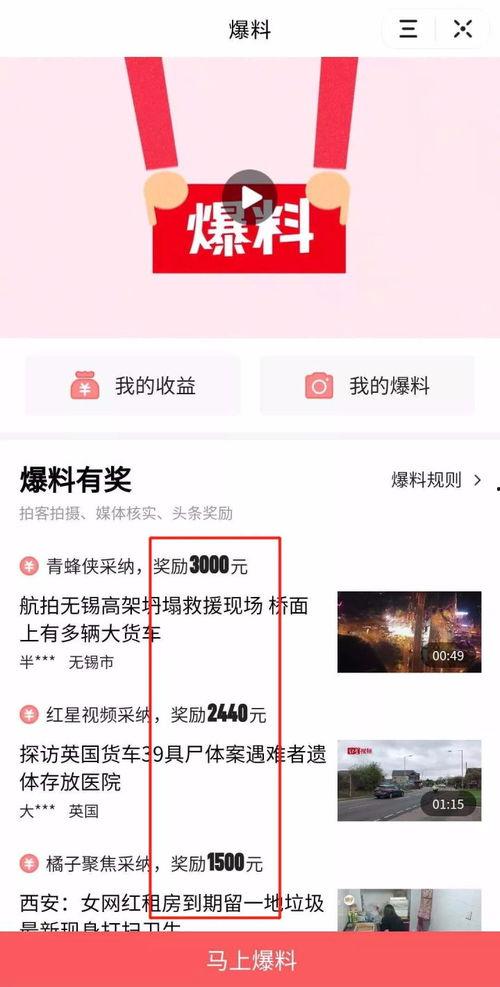 头条爆料视频是什么意思